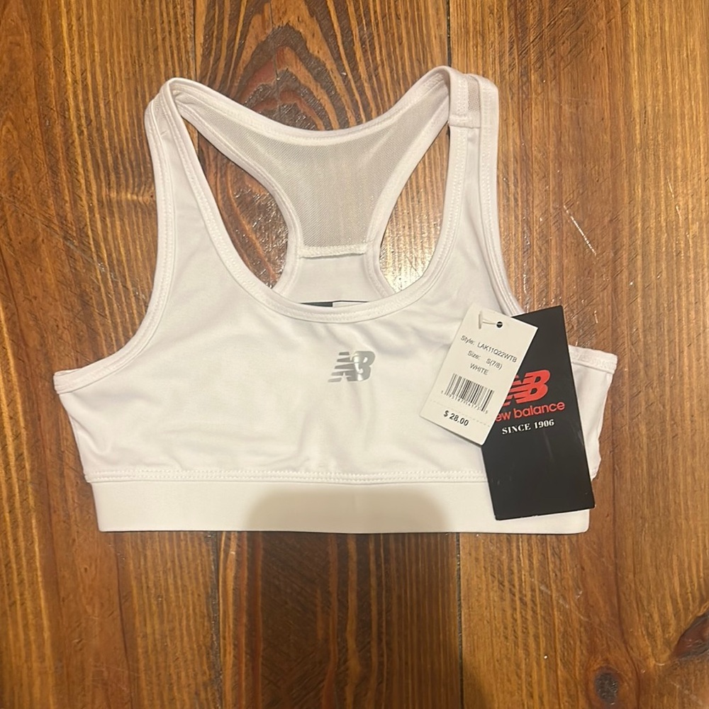 New Balance White Underwear with Racerback Design